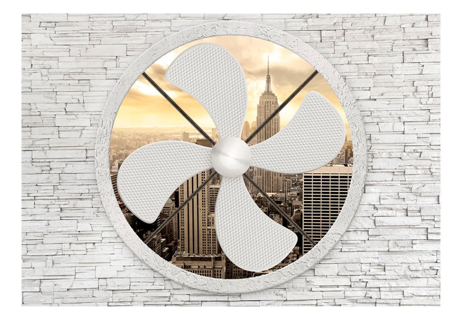 ARTGEIST fototapet - New York Waft, New York gennem ventilator (flere strrelser)