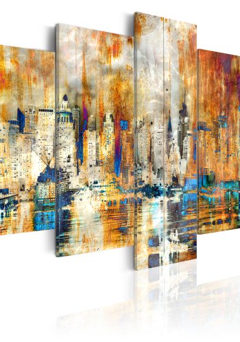 ARTGEIST billede, 5-delt - Memory of the City - Flere strrelser