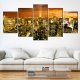 ARTGEIST billede, 5-delt - New York: amber - Flere strrelser