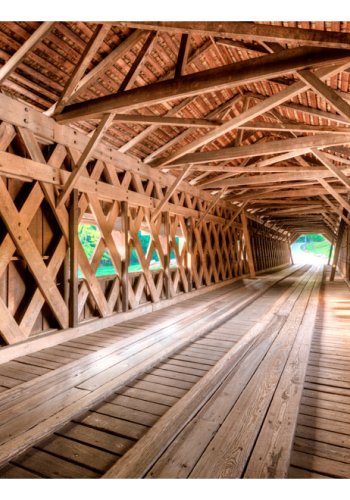 ARTGEIST fototapet - Wooden Bridge, smukke trplanker som bro (flere strrelser)