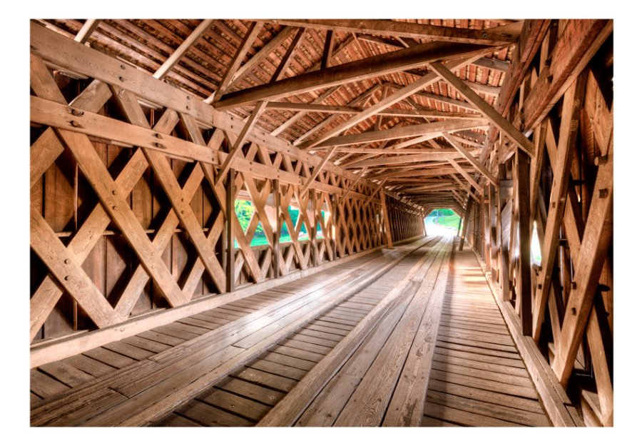 ARTGEIST fototapet - Wooden Bridge, smukke trplanker som bro (flere strrelser)