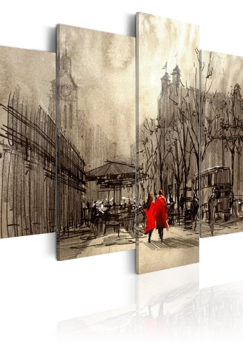 ARTGEIST billede, 5-delt - Romantic Stroll - Flere strrelser