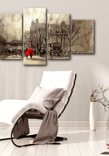 ARTGEIST billede, 5-delt - Romantic Stroll - Flere strrelser