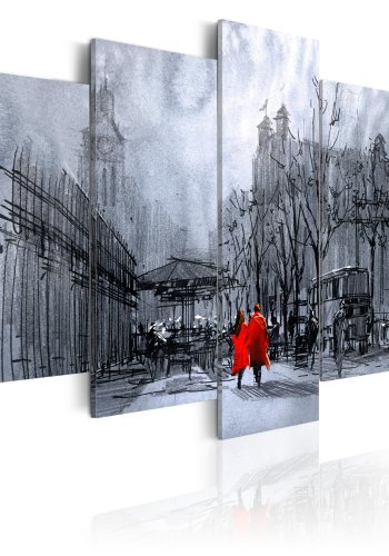 ARTGEIST billede, 5-delt - Blue Walk - Flere strrelser