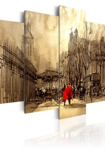 ARTGEIST billede, 5-delt - Time Travels - Flere strrelser