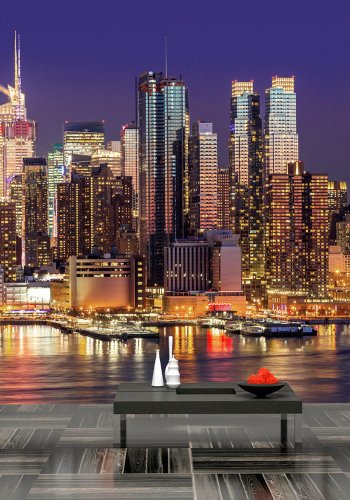 ARTGEIST fototapet - NYC: Night City, New York om natten (flere strrelser)