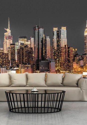 ARTGEIST fototapet - NYC: Twilight, New York om natten (flere strrelser)