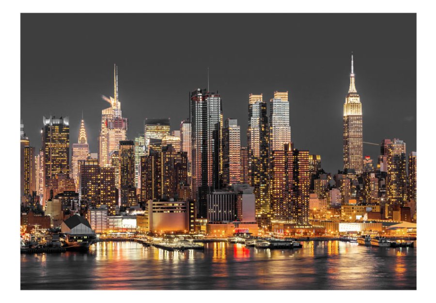 ARTGEIST fototapet - NYC: Twilight, New York om natten (flere strrelser)