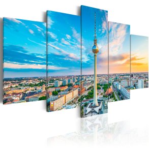 ARTGEIST billede, 5-delt - Berlin TV Tower, Germany - Flere Strrelser