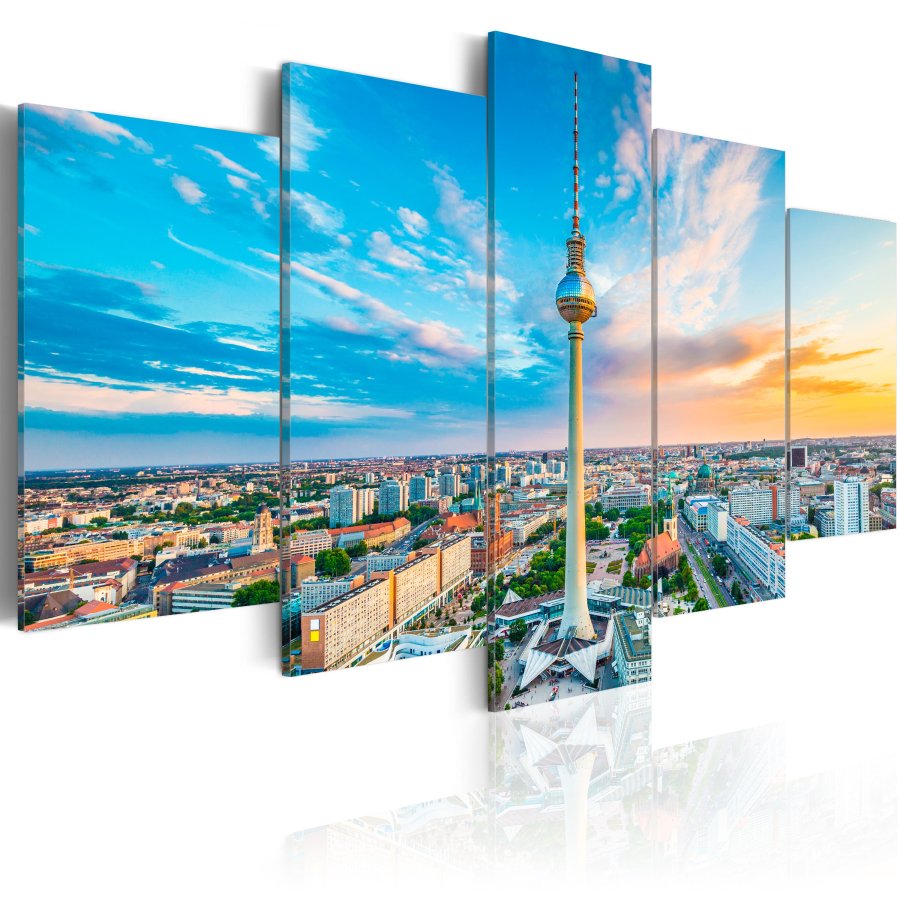 ARTGEIST billede, 5-delt - Berlin TV Tower, Germany - Flere Strrelser