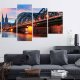 ARTGEIST billede, 5-delt - Evening in Cologne - Flere strrelser