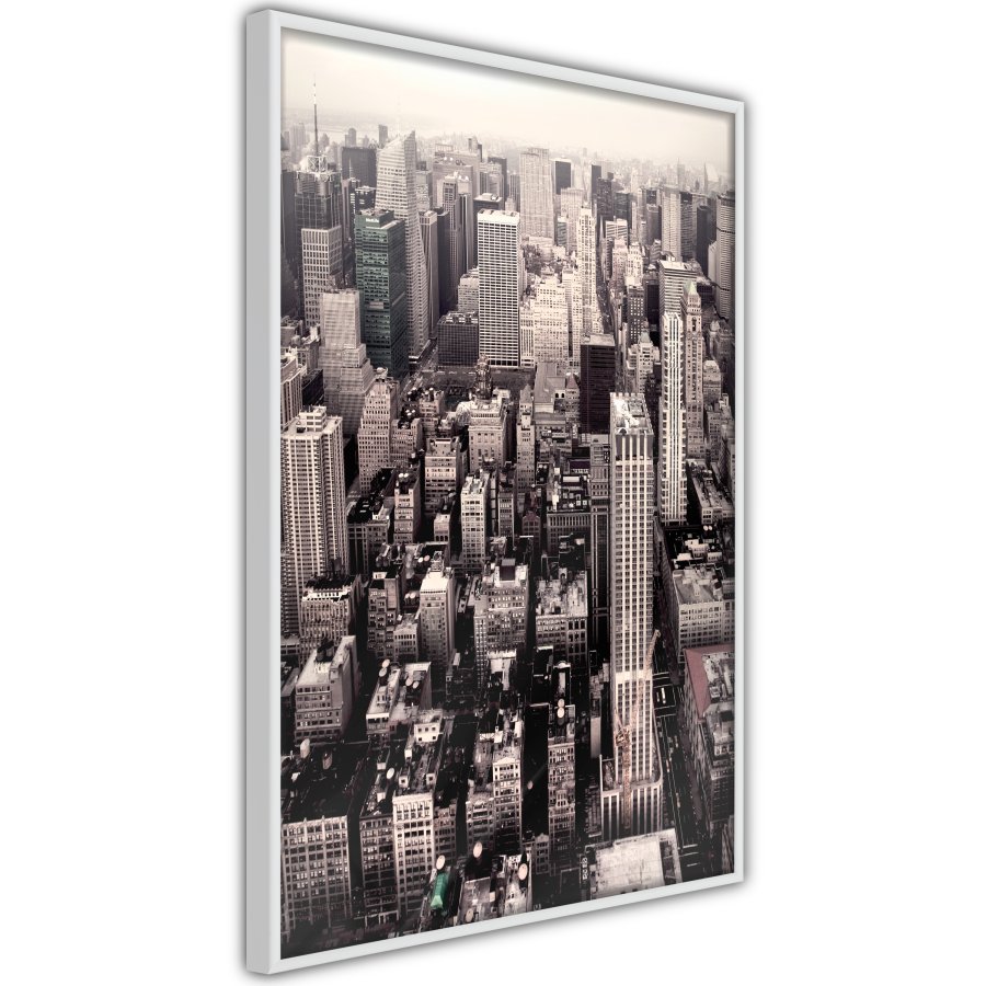 ARTGEIST Plakat med ramme - New York from a Bird's Eye View