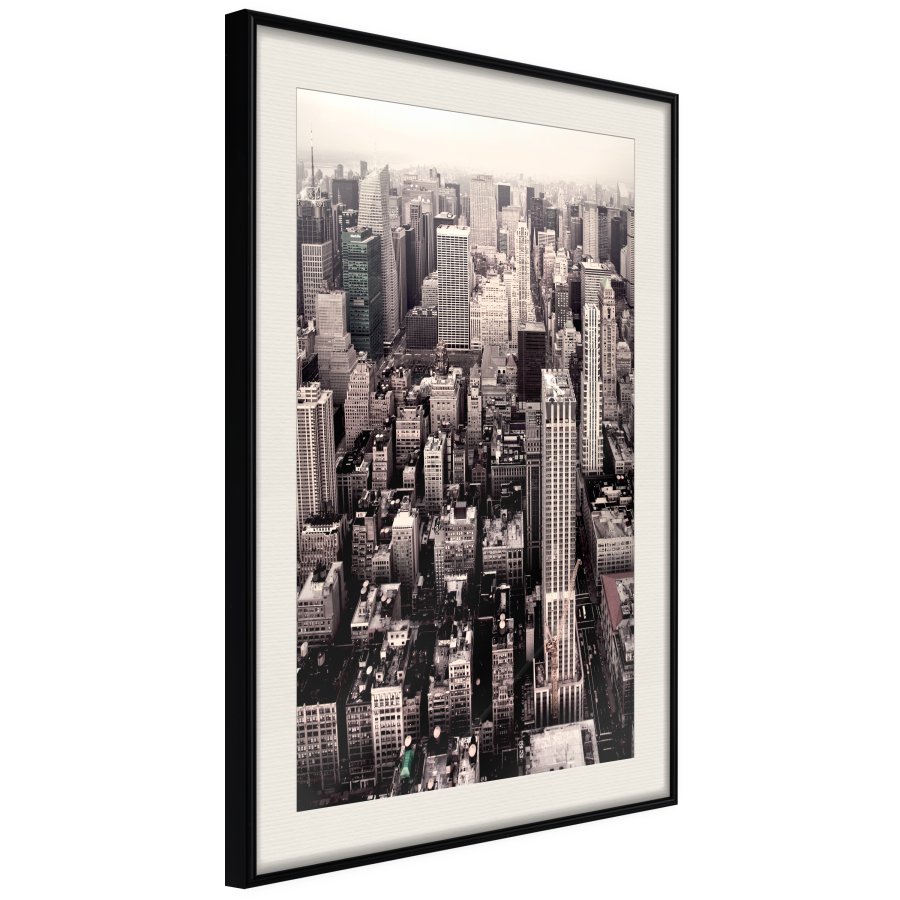 ARTGEIST Plakat med ramme - New York from a Bird's Eye View