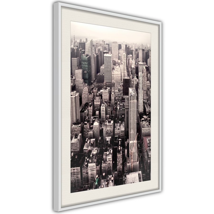 ARTGEIST Plakat med ramme - New York from a Bird's Eye View