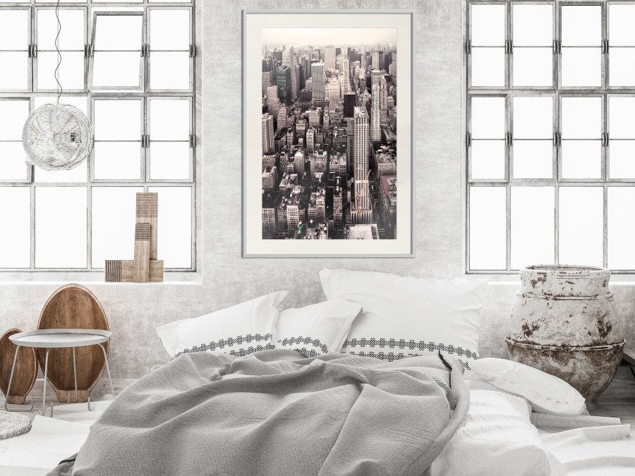 ARTGEIST Plakat med ramme - New York from a Bird's Eye View