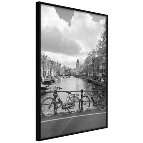 ARTGEIST Plakat med ramme - Bicycles Against Canal
