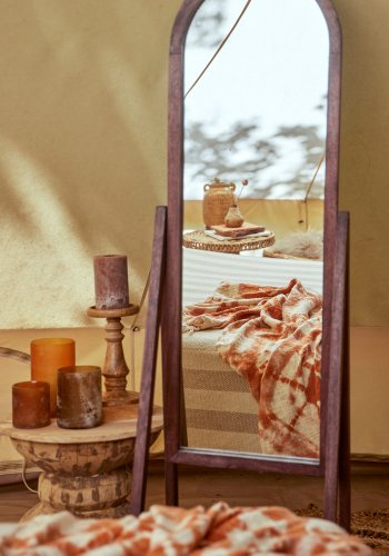 BLOOMINGVILLE Noore Piedestal Lysestage, Natur, Mango