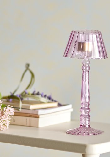 BLOOMINGVILLE Cisco Fyrfadsstage, Rosa, Glas