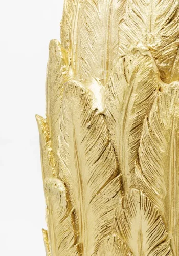 KARE DESIGN Feathers vase - guld polyresin (H:91cm)