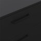 TVILUM Dana dobbeltkommode med 6 skuffer, mat sort, 138,7 x 39,8 x 76,6 cm