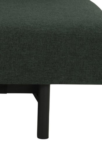 ACT NORDIC Malling sovesofa, m. udtrksseng og 2 puder - grn stof og sort stl