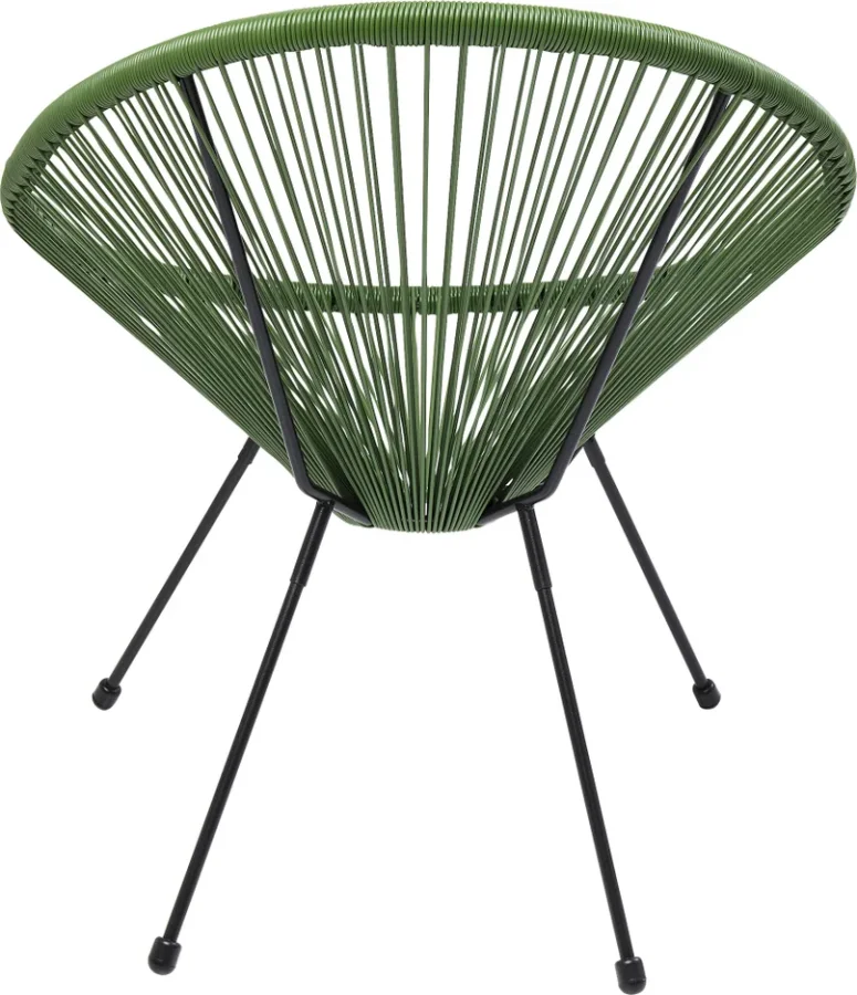 KARE DESIGN Acapulco Green lnestol/havestol - grn polyethylen og stl