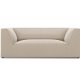 MICADONI Ruby sofa, 2 sder - beige fljl og sort plast