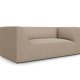 MICADONI Ruby sofa, 2 sder - beige fljl og sort plast