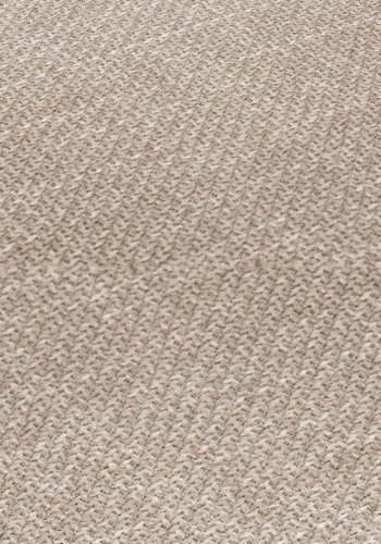 MICADONI Ruby sofa, 2 sder - beige stof og sort plast