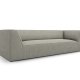 MICADONI Ruby sofa, 3 sder - gr corduroy fljl og sort plast