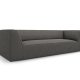 MICADONI Ruby sofa, 3 sder - gr corduroy fljl og sort plast