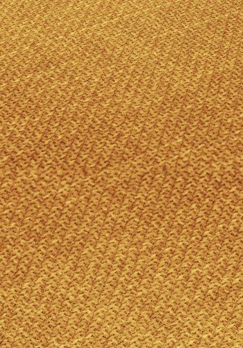 MICADONI Ruby sofa, 3 sder - gul stof og sort plast