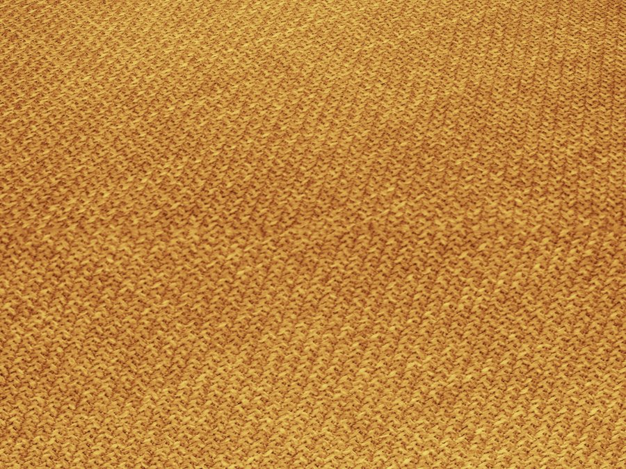 MICADONI Ruby sofa, 3 sder - gul stof og sort plast