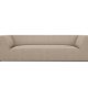 MICADONI Ruby sofa, 3 sder - beige stof og sort plast