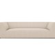 MICADONI Ruby sofa, 3 sder - beige stof og sort plast