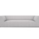 MICADONI Ruby sofa, 3 sder - gr stof og sort plast