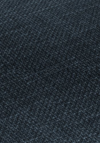 MICADONI Ruby sofa, 3 sder - bl stof og sort plast