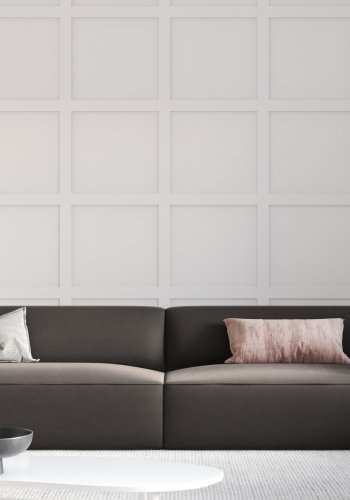 MICADONI Ruby sofa, 4 sder - antracitgr fljl og sort plast