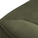MICADONI Ruby sofa, 4 sder - grn corduroy stof og sort plast