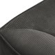 MICADONI Ruby sofa, 4 sder - antracitgr corduroy stof og sort plast