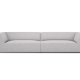 MICADONI Ruby sofa, 4 sder - gr stof og sort plast