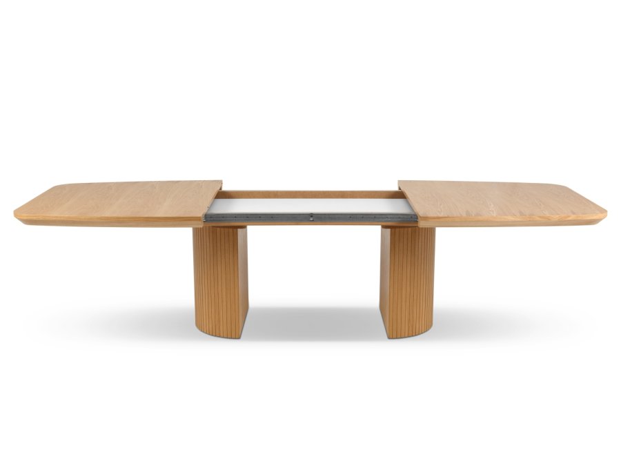 MICADONI Mana spisebord, m. 2 tillgsplader - natur tr (200/300x110x75)