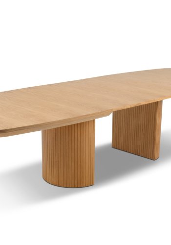 MICADONI Mana spisebord, m. 2 tillgsplader - natur tr (200/300x110x75)