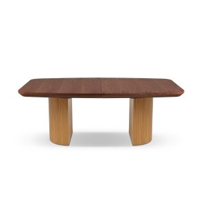 MICADONI Mana spisebord, m. 2 tillgsplader - brun og natur tr (200/300x110x75)