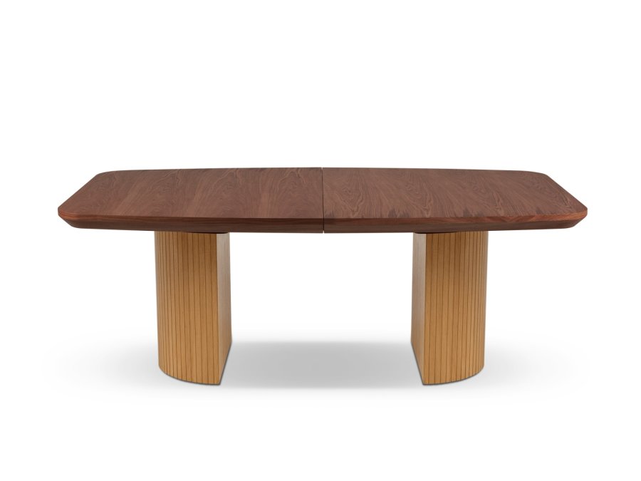 MICADONI Mana spisebord, m. 2 tillgsplader - brun og natur tr (200/300x110x75)