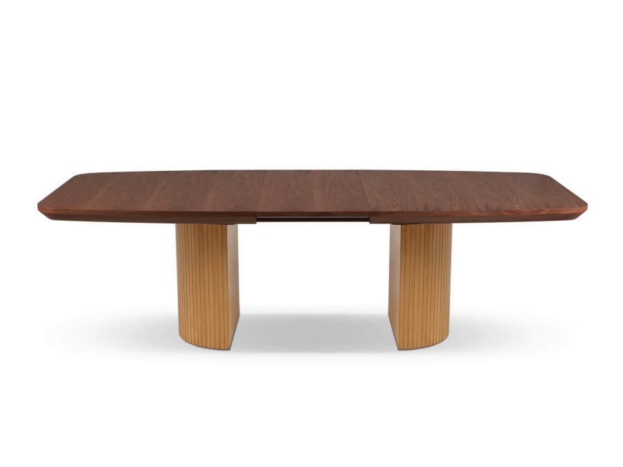 MICADONI Mana spisebord, m. 2 tillgsplader - brun og natur tr (200/300x110x75)