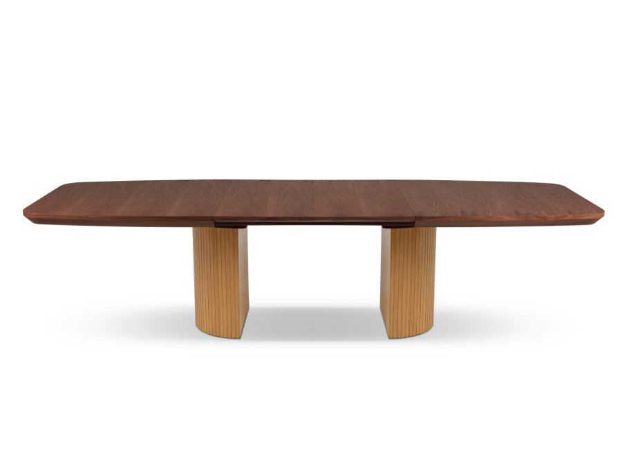 MICADONI Mana spisebord, m. 2 tillgsplader - brun og natur tr (200/300x110x75)