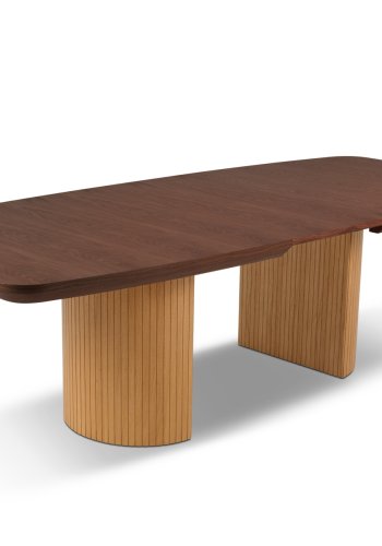 MICADONI Mana spisebord, m. 2 tillgsplader - brun og natur tr (200/300x110x75)