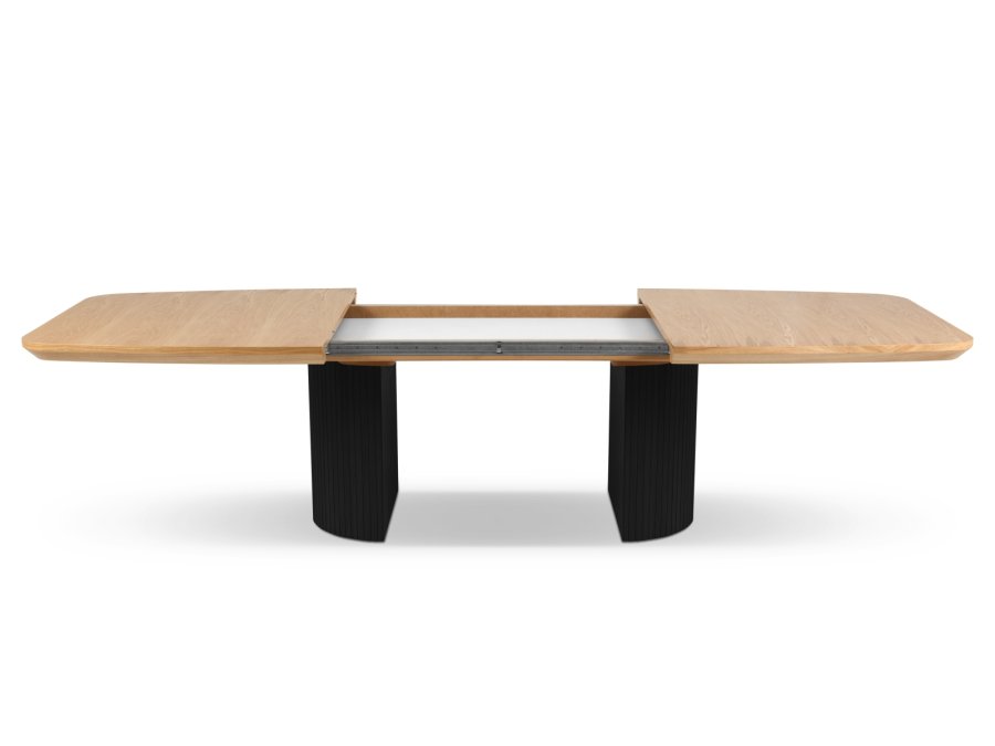 MICADONI Mana spisebord, m. 2 tillgsplader - natur tr (200/300x110x75)