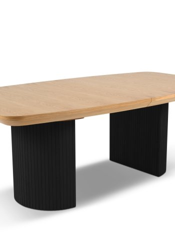 MICADONI Mana spisebord, m. 2 tillgsplader - natur tr (200/300x110x75)